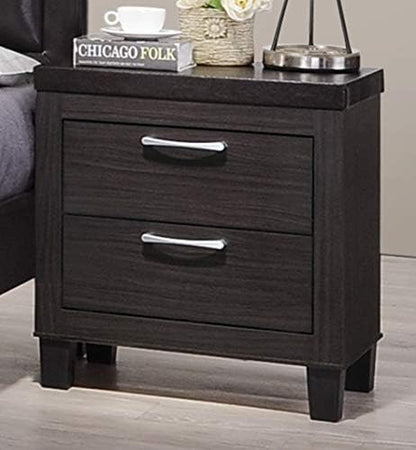GTU Furniture Contemporary Styling Espresso 4Pc Queen Bedroom Set(Q/D/M/N)