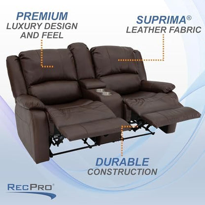 RecPro Charles RV Wall Hugger Recliner | 67" Chestnut