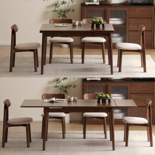 49’’-77’’ Extendable Dining Table and Chairs Set of 4