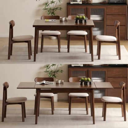 49’’-77’’ Extendable Dining Table and Chairs Set of 4