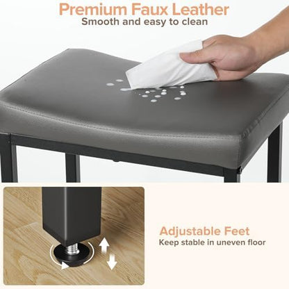Compact 24 Inch Counter Height Bar Stools Set of 3