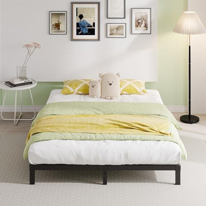 EMODA 6 Inch California King Bed Frames Heavy Duty Metal Cal King Platform