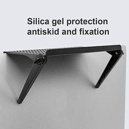 Park TV Top Shelf Apple TV Mount Monitor Stand Router Shelf Adjustable for Media Box, Game Console, Router, Camera Frames Remote 11.8 X 4.7 Inch