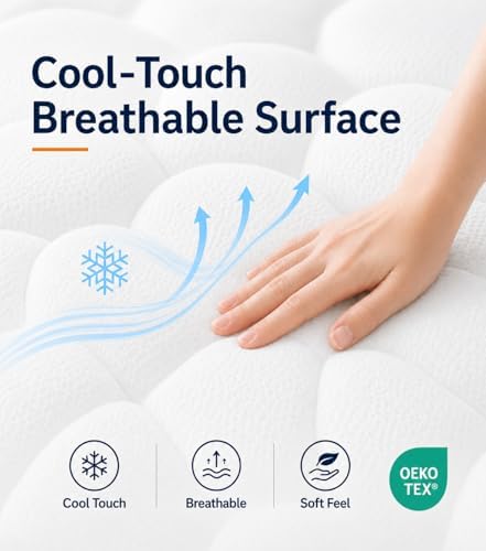 Full Size Mattress, 14 Inch Medium Firm Hybrid Full Mattress, Full Size Mattress in A Box, Memory Foam Individually Pocket Coils with Excellent Edge Support, Zone Support for Back Pain Relief