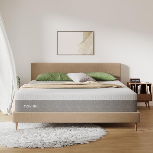 Novilla 10 inch Memory Foam Mattress King, Bliss Mattress King in a Box