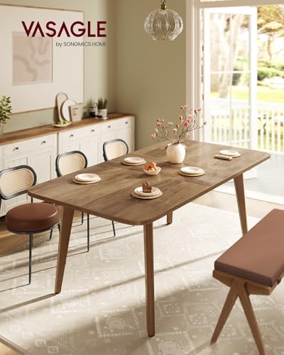 VASAGLE 50.1''-70.9'' Extendable Dining Table for 4-8 People