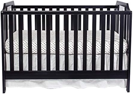 Suite Bebe Celeste 3 in 1 Convertible Island Crib Wood and Acrylic, Black