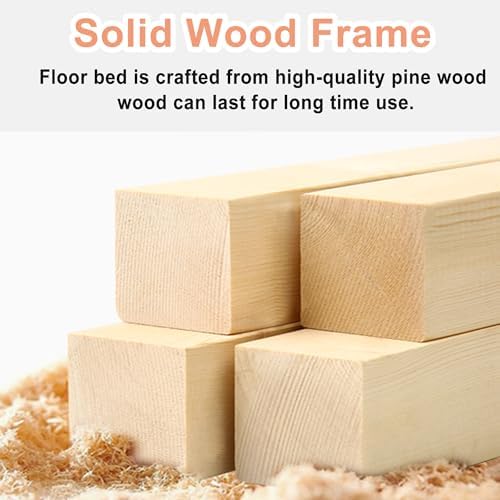 Bellemave Full Montessori Floor Bed Frame with Slats,Espresso