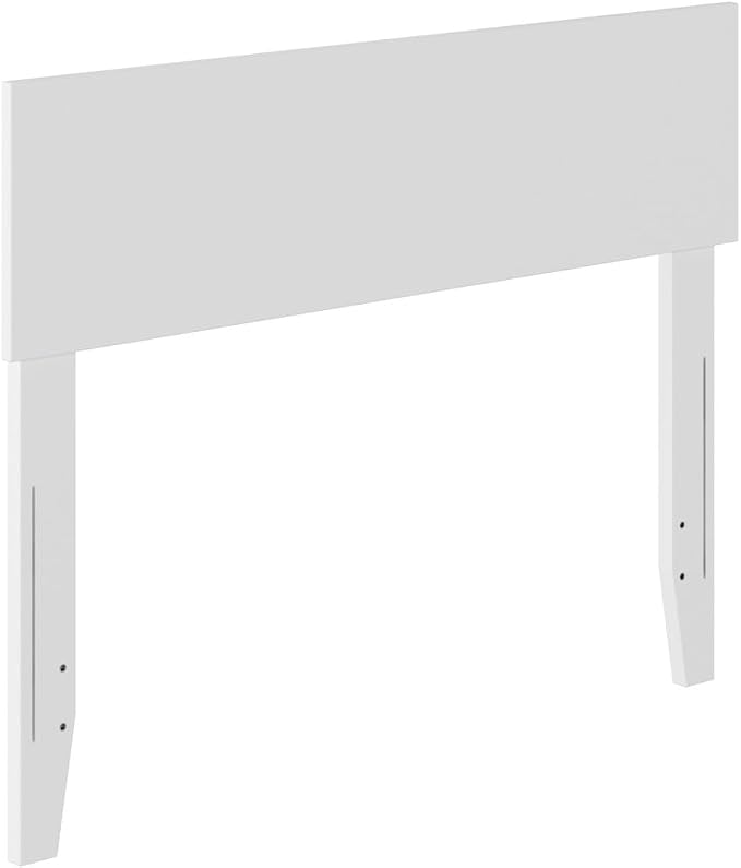 AFI, Orlando Twin Adjustable Modern Solid Wood Panel Headboard, White