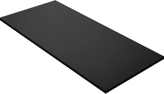 Kaboon 42x20 inches Tabletop, Solid One-Piece Desktop for Sit Stand Desk, Double Desks, L Desk DIY,Wood Countertop Home or Commercial Use,1 inch Thick, Black, 20" D x 42" W