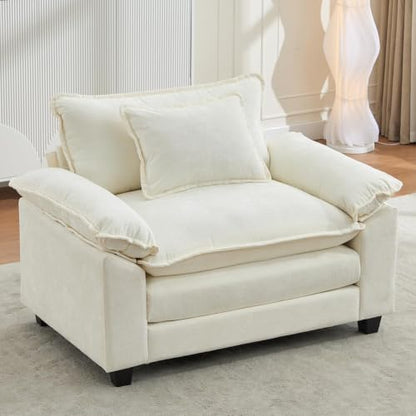 IPKIG 53" Modular Sectional Cloud Couch, Modern Single Seater Sofa