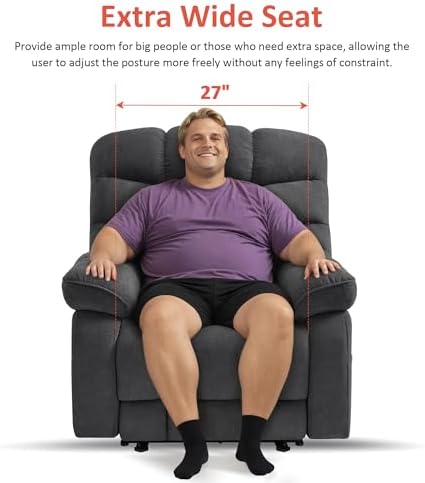 MCombo 27'' Oversized Power Recliner Chair for Big and Tall PR677