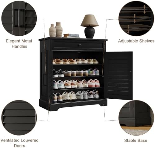 ChooChoo Bathroom Storage Cabinet with Drawer and 2 Doors