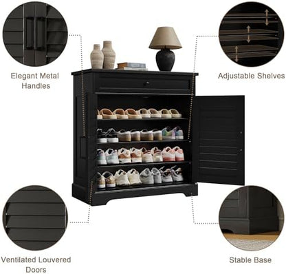 ChooChoo Bathroom Storage Cabinet with Drawer and 2 Doors