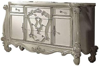Versailles Bone White 6-Piece Bedroom Set (Queen)