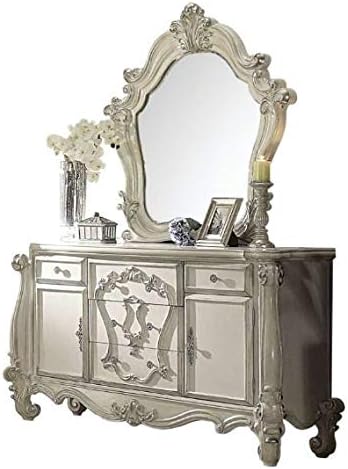 Versailles Bone White 6-Piece Bedroom Set (Cal. King)
