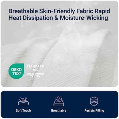 Avenco Twin Mattress 12 Inch, Premium Green Tea Memory Foam Mattress|Gel-Infused Cooling Mattresses with Medium Firm Tri-Layer Progressive Support, Fresh Cooling Comfort & Pressure Relief