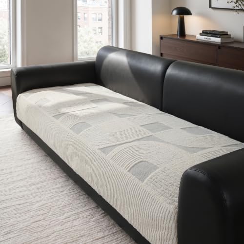 Geometric Couch Cover, Sofa Cushion Cover(Light Gray,35''x 70.8'')