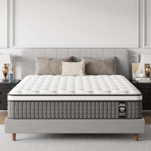 Sleep 12 Inch Full Size Mattress, Hybrid Mattress in a Box, Cooling Gel Memory Foam and Individual Pocket Springs for Pressure Relief, CertiPUR-US Certified, Medium Firm Feel