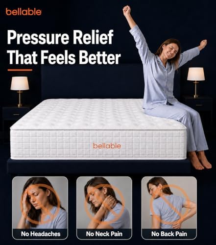 Full Size Mattress, 14 Inch Medium Firm Hybrid Full Mattress, Full Size Mattress in A Box, Memory Foam Individually Pocket Coils with Excellent Edge Support, Zone Support for Back Pain Relief