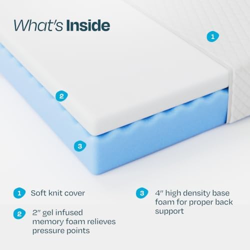 Linenspa 6 Inch Gel Memory Foam Mattress - Twin XL