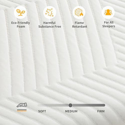 ESHINE King Adjustable Bed Frame with 8" Mattress, Zero Gravity