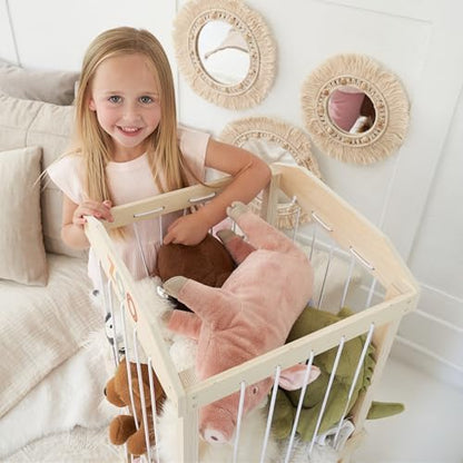 Wooden Stuffed Animal Storage for Kids - Large Toy Organizer & Holder