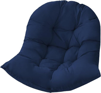 Hammock Swing Egg Chair Cushion Replacement, Hanging Basket Seat Pillow | Thick, 31.5 x 43.3 inches, High Elasticity Cotton, Soft Back Pads, Indoor, Outdoor, Garden, Office, Patio, Porch, Furniture