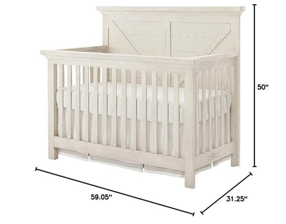 Westwood Design Westfield 4 in 1 Convertible Crib, Brushed White