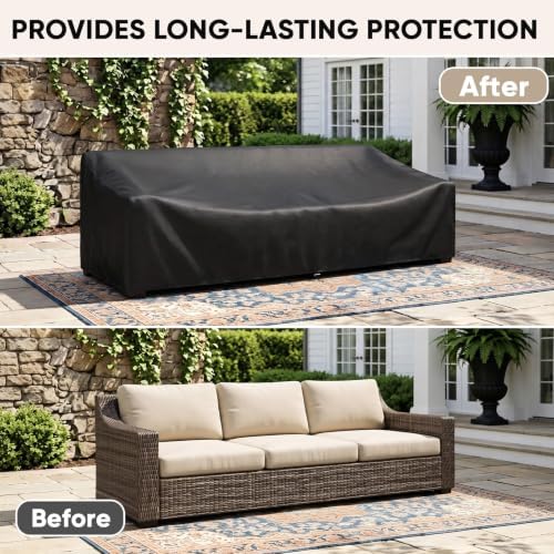 BALEINE Patio Furniture Covers Waterproof, Heavy Duty Outdoor Sofa Cover