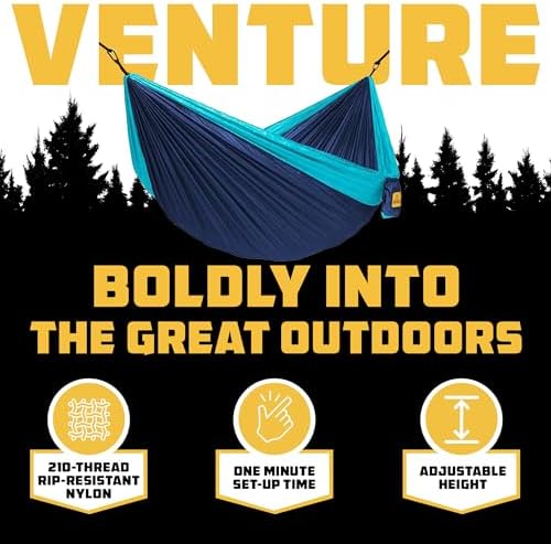 Wise Owl Outfitters Camping Hammock – up to 500lbs Portable Hammock with Tree Straps - Travel, Backpacking, Hiking, Outdoors Camping Gear - Single or Double