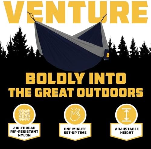 Wise Owl Outfitters Camping Hammock – up to 500lbs Portable Hammock with Tree Straps - Travel, Backpacking, Hiking, Outdoors Camping Gear - Single or Double