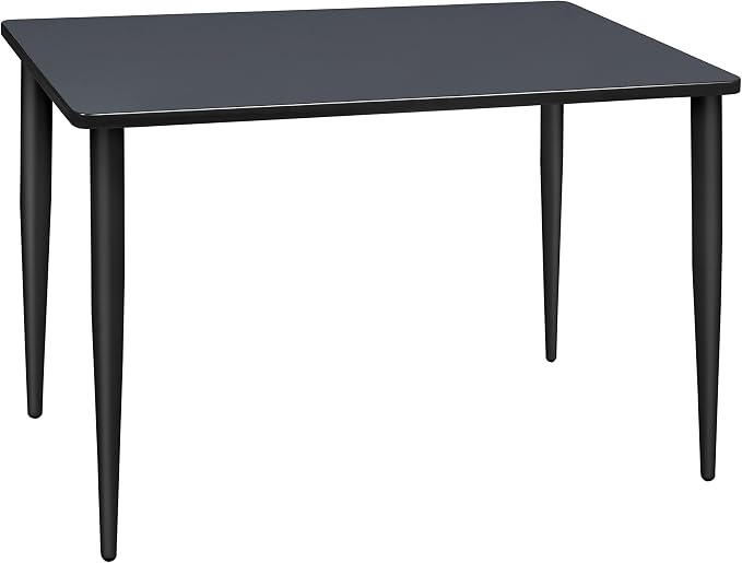 Romig Arco 48 x 24 in. Training Seminar Table- Grey Top, Black Tapered Legs