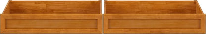 AFI, Mid-Century Modern Under Bed Storage Drawers, Queen/King/Twin XL, Light Toffee