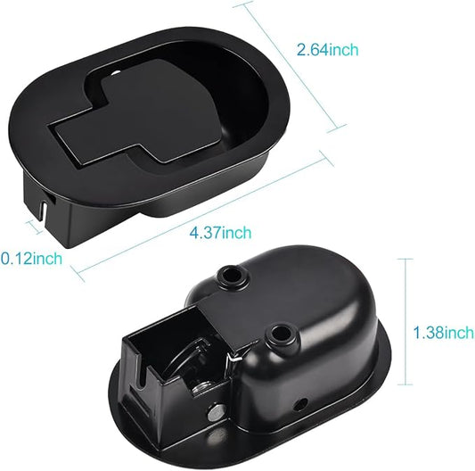 Sopito Universal Metal Recliner Handle Replacement Parts (4.4 * 2.7 in) with Retaining Clips, Fits for Lift Chair Electric Sofa Message Chair