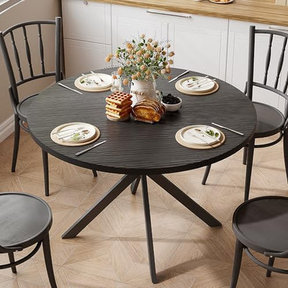 ChooChoo 47.2 Inch Round Dining Table for 4