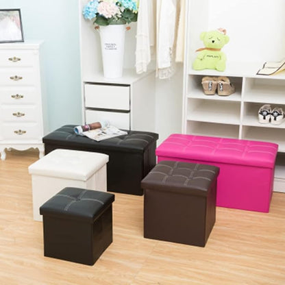 Zerodeko Boy Girl Folding Storage Cube Organizer Box for Toys Clothes and Books Lightweight Linen Basket Black for Home Travel Picnics and Camping