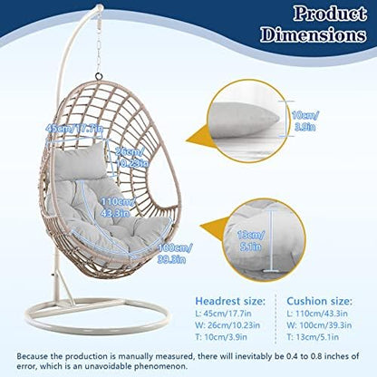 Egg Chair Cushion, Soft U-Shaped Cushions for Swing Basket Chair