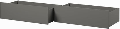 AFI Queen/King/Twin XL Under Bed Storage Drawers (Set of 2), Grey