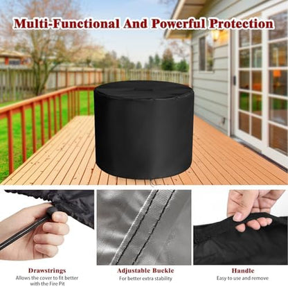 Fire Pit Cover, 30 Inch Round Fire Pit Cover