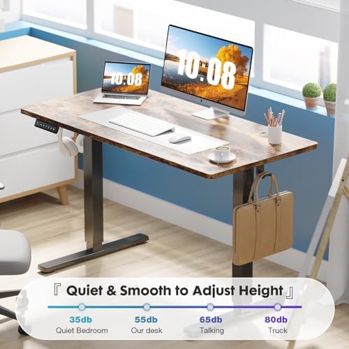 DUMOS 40 Inch Electric Standing Desk, Adjustable Height, Memory Desk