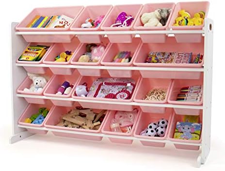 Humble Crew Kids Toy Organizer with 20 Bins, 4 Tier Storage for Playroom