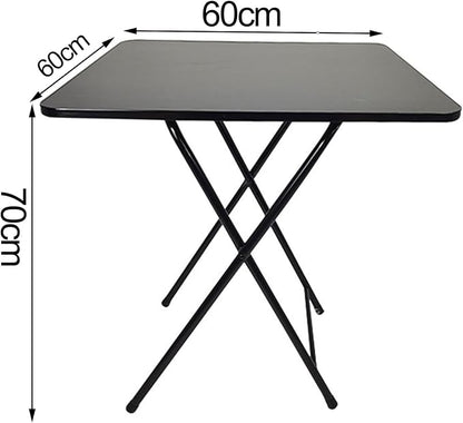 YOXIER Foldable Desk,Home Office Desks,Household Portable Small Dining Table,Multifunction Portable Computer Desk for Storing Items at Home & in The Office, Essential for Gatherings & Office Work Bla