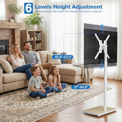 Swivel/Tilt Universal Floor TV Stand for 13-60 Inch TVs or Monitors