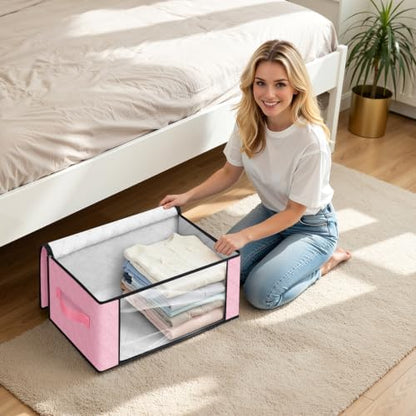 35L Closet Organizers, Foldable Under Bed Storage Containers