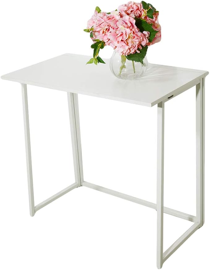 Ochine 32 Inch Folding Desk Foldable Computer Desk Folding Computer Desk Home Office Desks Modern Simple Writing Desk Table Space Saving Collapsible Desk Simple Laptop Writing Table Gaming Desk