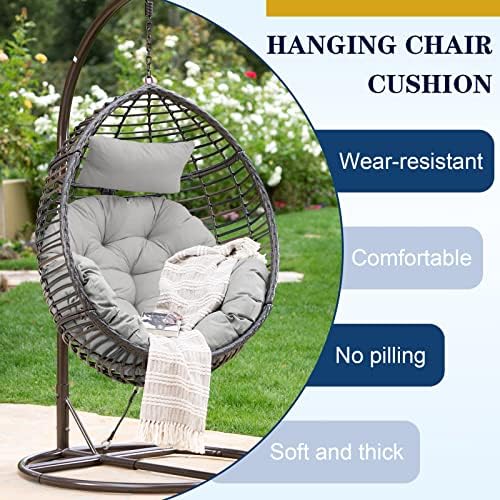 Egg Chair Cushion, Soft U-Shaped Cushions for Swing Basket Chair