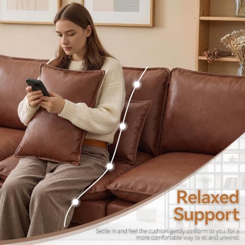Modular Sectional Storage Sofa, 30" Single Sofa with Ottoman, Pu Brown