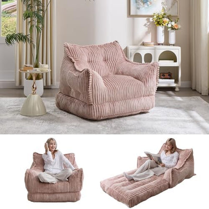 2 in 1 Folding Sofa Bed, Pink