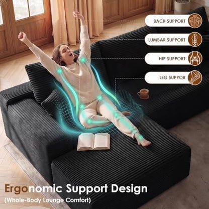 Boneless Couch, L Shaped Cloud Couch Sofa